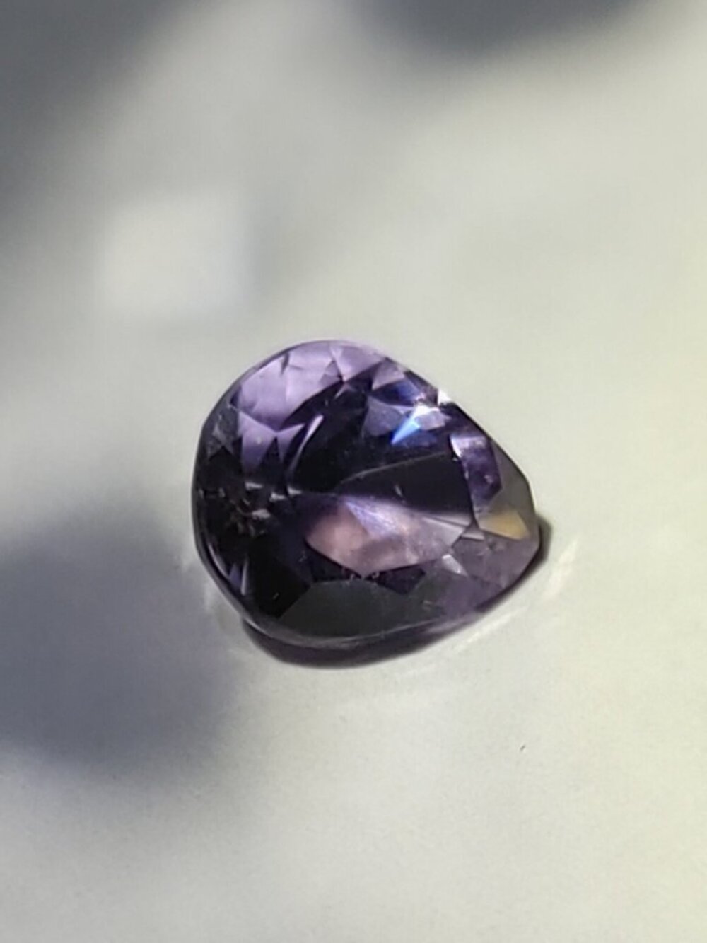 Polished Pear‑Cut Amethyst Stone – Great for Jewelry Making